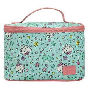 Hello Kitty Under the Sea Carry All Bag - Travel Cosmetic Case Toiletry Bag